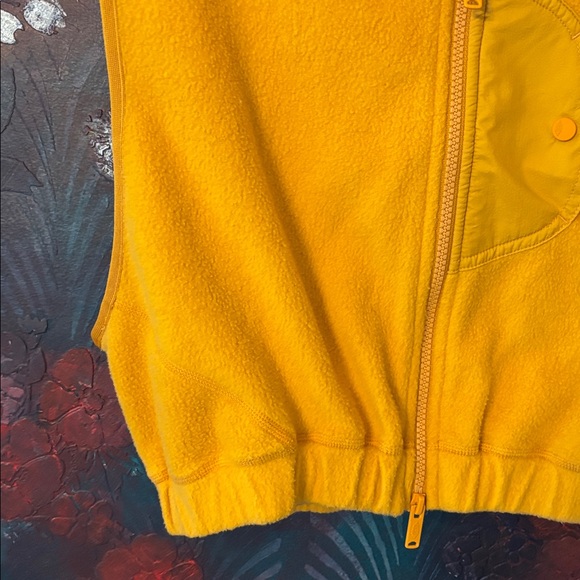 Women’s Free People Movement Yellow Cropped Fleece Vest - Picture 4 of 8